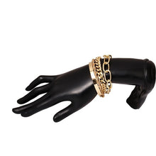 Lade das Bild in den Galerie-Viewer, PuRui 4-teiliges Punk Containment Cuban Chain Bracelet Set