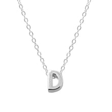 Lade das Bild in den Galerie-Viewer, CANNER 925 Sterling Silber 26 Buchstaben runde Halskette Minimalistische weibliche Halskette