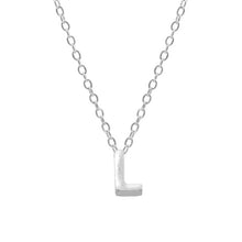Lade das Bild in den Galerie-Viewer, CANNER 925 Sterling Silber 26 Buchstaben runde Halskette Minimalistische weibliche Halskette