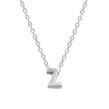 Lade das Bild in den Galerie-Viewer, CANNER 925 Sterling Silber 26 Buchstaben runde Halskette Minimalistische weibliche Halskette