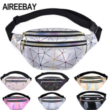 Lade das Bild in den Galerie-Viewer, AIREEBAY Damen Laser Geometric Waist Bag Multicolor erhältlich