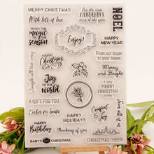 Lade das Bild in den Galerie-Viewer, Perpetual Calendar Pattern DIY Silikonstempel für Scrapbook Weihnachtskarte
