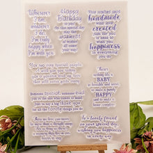 Lade das Bild in den Galerie-Viewer, Perpetual Calendar Pattern DIY Silikonstempel für Scrapbook Weihnachtskarte