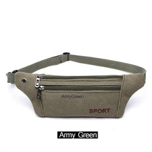 Lade das Bild in den Galerie-Viewer, AIREEBAY Casual Function Damen Canvas Gürteltasche Handytasche