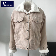 Lade das Bild in den Galerie-Viewer, Vangull Damen Cord Thermojacke