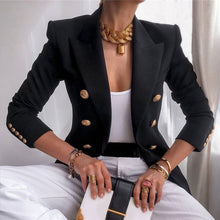 Lade das Bild in den Galerie-Viewer, NEDEINS Wintermode Schlanker Langarm Eleganter Damenblazer