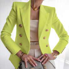 Lade das Bild in den Galerie-Viewer, NEDEINS Wintermode Schlanker Langarm Eleganter Damenblazer