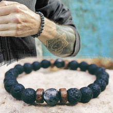 Lade das Bild in den Galerie-Viewer, Natürliches Mondstein-tibetisches Buddha-Armband