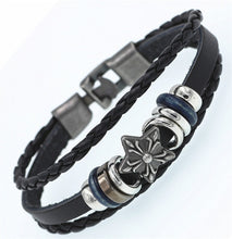 Lade das Bild in den Galerie-Viewer, DGW Multilayer Armband Casual Fashion Gewebtes Lederarmband Unisex