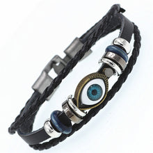 Lade das Bild in den Galerie-Viewer, DGW Multilayer Armband Casual Fashion Gewebtes Lederarmband Unisex