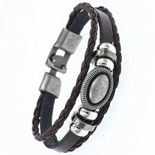 Lade das Bild in den Galerie-Viewer, DGW Multilayer Armband Casual Fashion Gewebtes Lederarmband Unisex