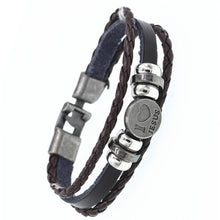 Lade das Bild in den Galerie-Viewer, DGW Multilayer Armband Casual Fashion Gewebtes Lederarmband Unisex