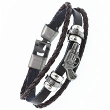 Lade das Bild in den Galerie-Viewer, DGW Multilayer Armband Casual Fashion Gewebtes Lederarmband Unisex