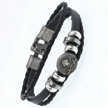 Lade das Bild in den Galerie-Viewer, DGW Multilayer Armband Casual Fashion Gewebtes Lederarmband Unisex