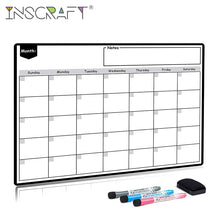 Lade das Bild in den Galerie-Viewer, Einfache magnetische Kühlschrank Whiteboard Kalender Message Board A3