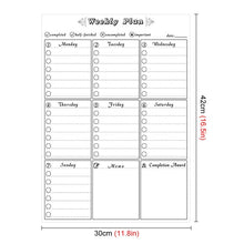 Lade das Bild in den Galerie-Viewer, Einfache magnetische Kühlschrank Whiteboard Kalender Message Board A3