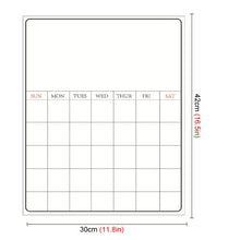 Lade das Bild in den Galerie-Viewer, Einfache magnetische Kühlschrank Whiteboard Kalender Message Board A3