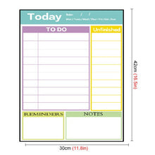 Lade das Bild in den Galerie-Viewer, Einfache magnetische Kühlschrank Whiteboard Kalender Message Board A3