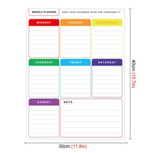 Lade das Bild in den Galerie-Viewer, Einfache magnetische Kühlschrank Whiteboard Kalender Message Board A3