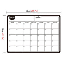 Lade das Bild in den Galerie-Viewer, Einfache magnetische Kühlschrank Whiteboard Kalender Message Board A3
