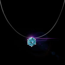 Lade das Bild in den Galerie-Viewer, Unsichtbare Angelschnur 8mm Kristall Zirkon Anhänger