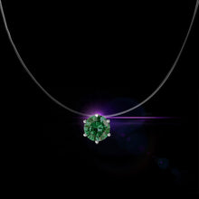 Lade das Bild in den Galerie-Viewer, Unsichtbare Angelschnur 8mm Kristall Zirkon Anhänger