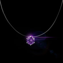 Lade das Bild in den Galerie-Viewer, Unsichtbare Angelschnur 8mm Kristall Zirkon Anhänger