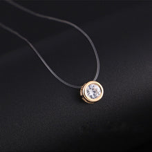 Lade das Bild in den Galerie-Viewer, Unsichtbare Angelschnur 8mm Kristall Zirkon Anhänger