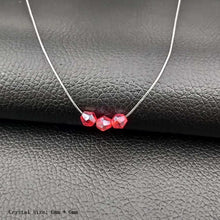 Lade das Bild in den Galerie-Viewer, Unsichtbare Angelschnur 8mm Kristall Zirkon Anhänger