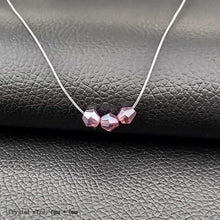 Lade das Bild in den Galerie-Viewer, Unsichtbare Angelschnur 8mm Kristall Zirkon Anhänger