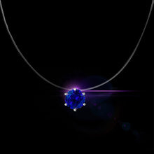 Lade das Bild in den Galerie-Viewer, Unsichtbare Angelschnur 8mm Kristall Zirkon Anhänger