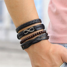 Lade das Bild in den Galerie-Viewer, IFMIA Herrenmode Black Hollow Bead Armband
