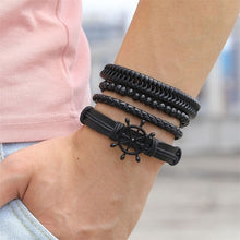 Lade das Bild in den Galerie-Viewer, IFMIA Herrenmode Black Hollow Bead Armband