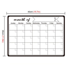 Lade das Bild in den Galerie-Viewer, Einfache magnetische Kühlschrank Whiteboard Kalender Message Board A3