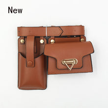 Lade das Bild in den Galerie-Viewer, Luxus-Gürteltasche für Damen (2 Taschen) Hochwertige Ledertasche