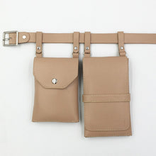 Lade das Bild in den Galerie-Viewer, Luxus-Gürteltasche für Damen (2 Taschen) Hochwertige Ledertasche
