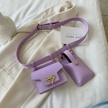 Lade das Bild in den Galerie-Viewer, Luxus-Gürteltasche für Damen (2 Taschen) Hochwertige Ledertasche