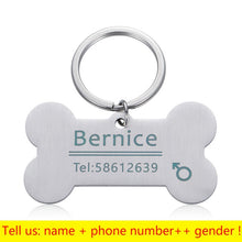 Lade das Bild in den Galerie-Viewer, Personalisierte Halsband Haustier ID-Tag