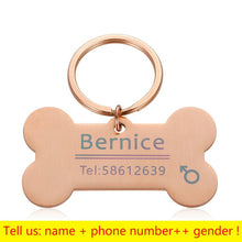 Lade das Bild in den Galerie-Viewer, Personalisierte Halsband Haustier ID-Tag