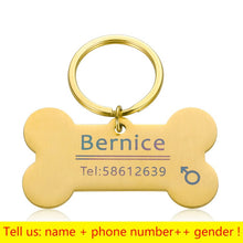 Lade das Bild in den Galerie-Viewer, Personalisierte Halsband Haustier ID-Tag