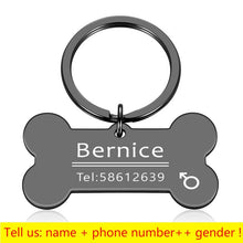 Lade das Bild in den Galerie-Viewer, Personalisierte Halsband Haustier ID-Tag