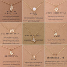 Lade das Bild in den Galerie-Viewer, Neue trendige Legierung niedlich elegante Sonne Liebe Stern Blätter Klee Einhorn Glück Anhänger Halsketten für Frauen Modeaccessoires Schmuck
