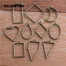 Lade das Bild in den Galerie-Viewer, 10 Stück / Set 7-Farbe DIY Armband Halskette Ornamente geometrische Figur Anhänger