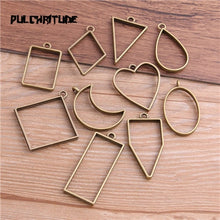 Lade das Bild in den Galerie-Viewer, 10 Stück / Set 7-Farbe DIY Armband Halskette Ornamente geometrische Figur Anhänger