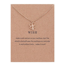 Lade das Bild in den Galerie-Viewer, Neue trendige Legierung niedlich elegante Sonne Liebe Stern Blätter Klee Einhorn Glück Anhänger Halsketten für Frauen Modeaccessoires Schmuck