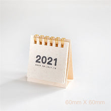Lade das Bild in den Galerie-Viewer, 2021 einfache Schwarz-Weiß-Grau-Serie Desktop-Kalender Jahresplan Agenda