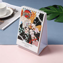 Lade das Bild in den Galerie-Viewer, Japanischer süßer Anime Kimetsu No Yaiba 2021 Neujahrskalender