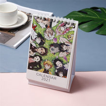 Lade das Bild in den Galerie-Viewer, Japanischer süßer Anime Kimetsu No Yaiba 2021 Neujahrskalender