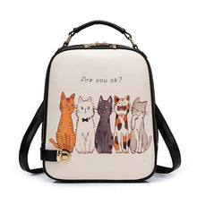 Lade das Bild in den Galerie-Viewer, Teenager PU Rucksack Laptoptasche