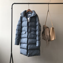 Lade das Bild in den Galerie-Viewer, Herbst und Winter Baumwolle Damen ärmellose lange Weste Jacke warmen Mantel